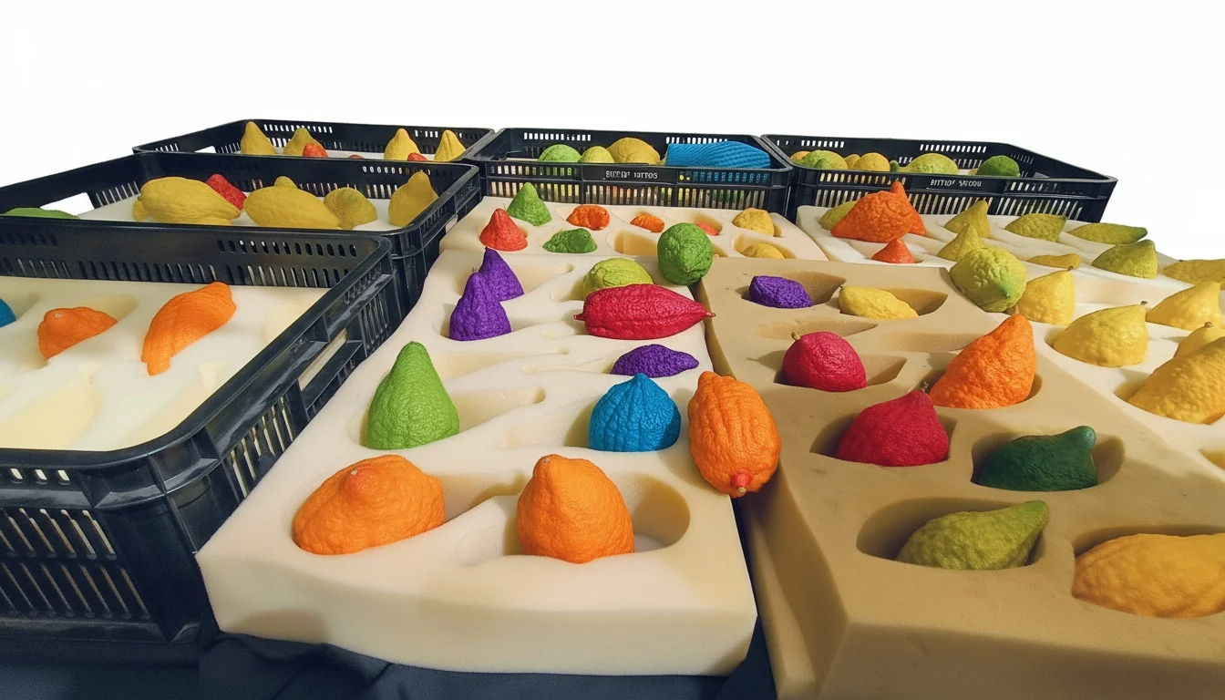 Colorful Fruit Snacks Sorting Trays