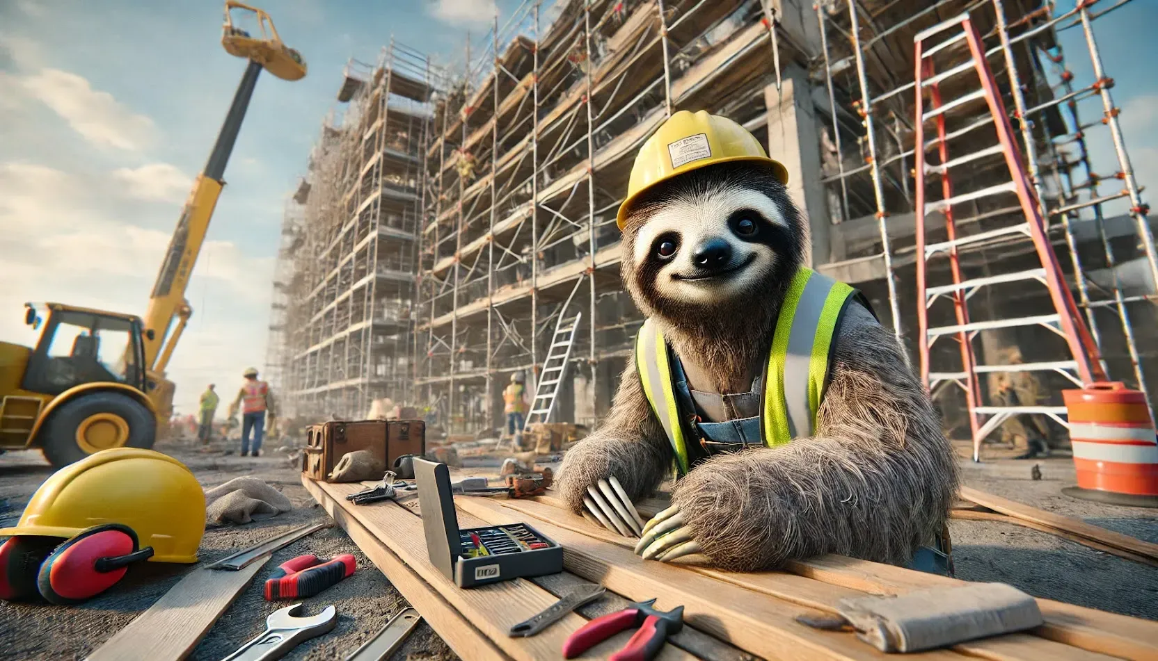 Construction Site Sloth