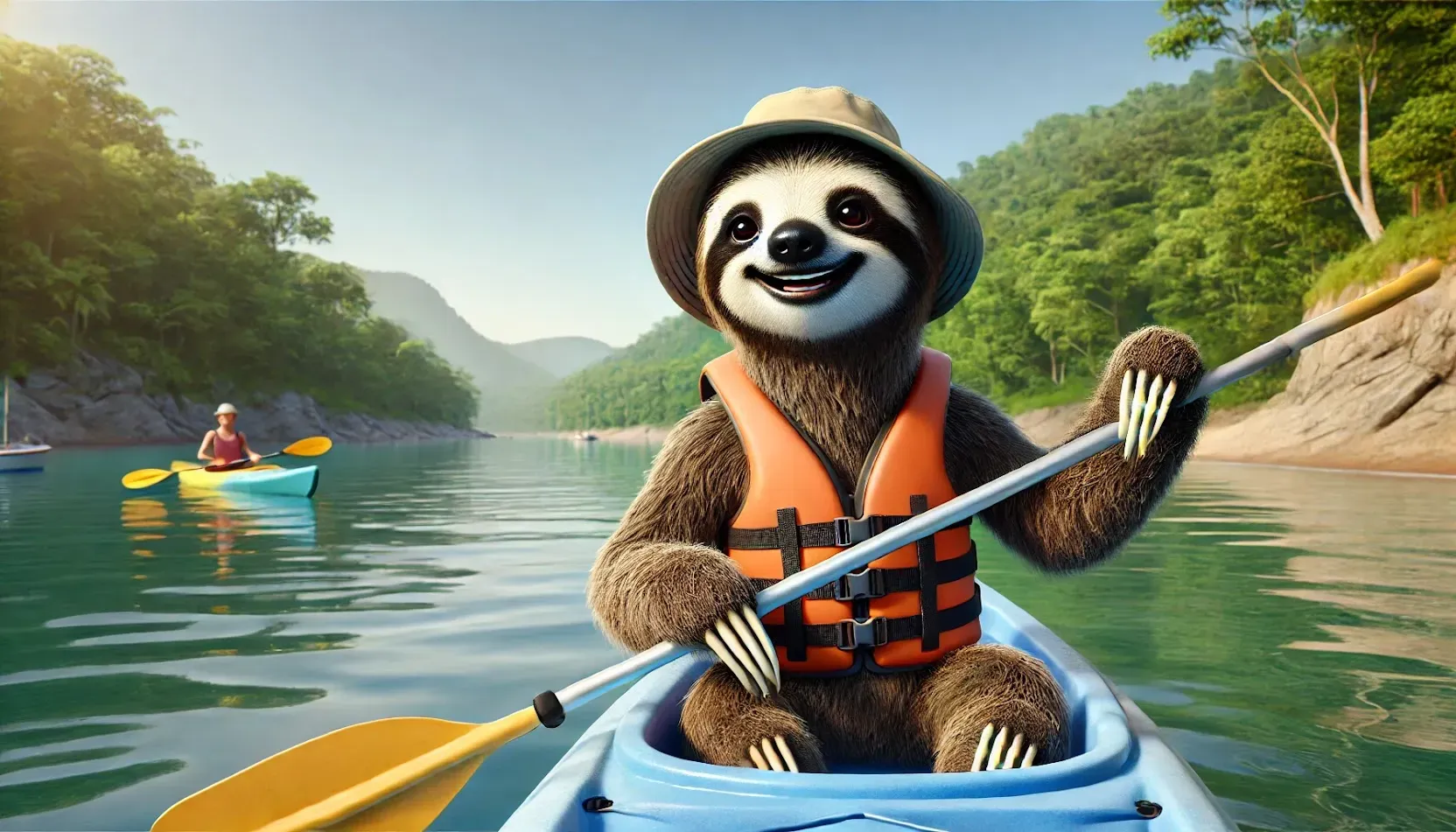 Kayaking Slothy