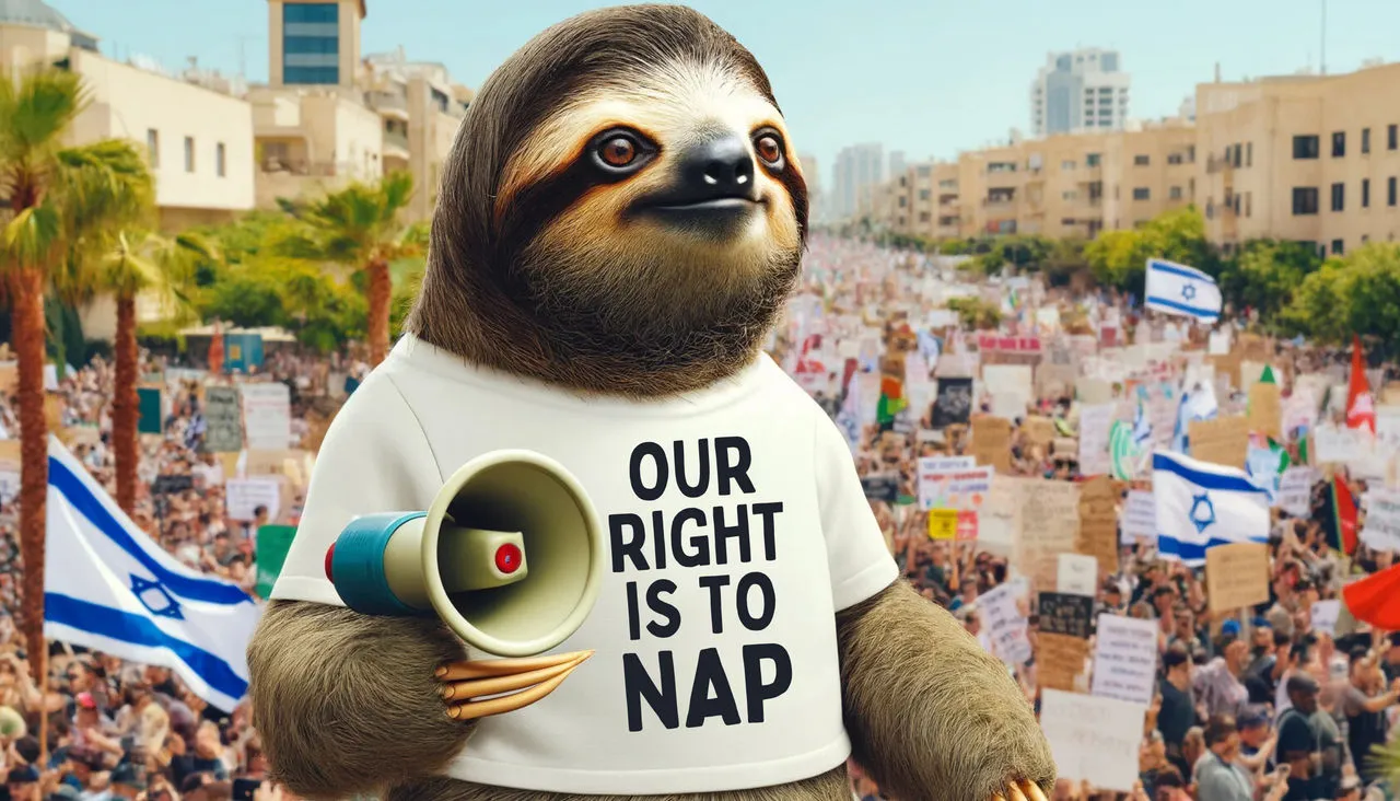 Protest Sloth By Danielrosehill Dkqpgyf Fullview