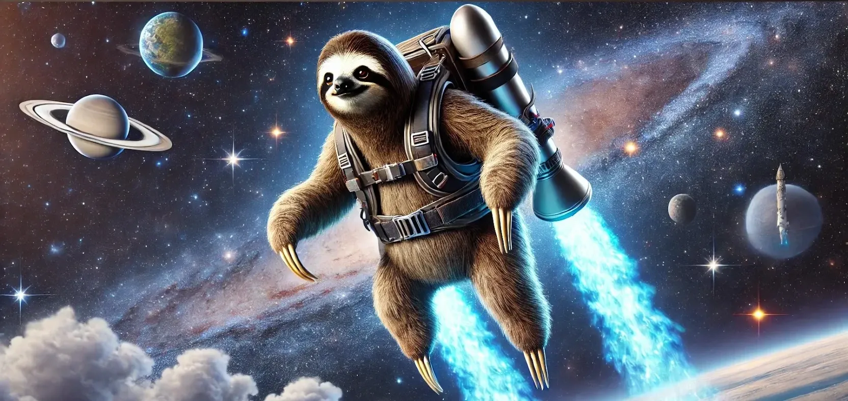 Sloth And Jetpack