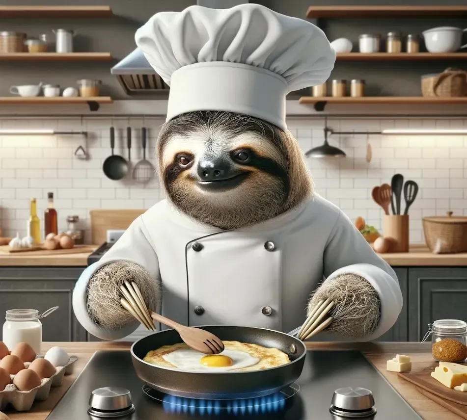 Sloth Chef Omelette
