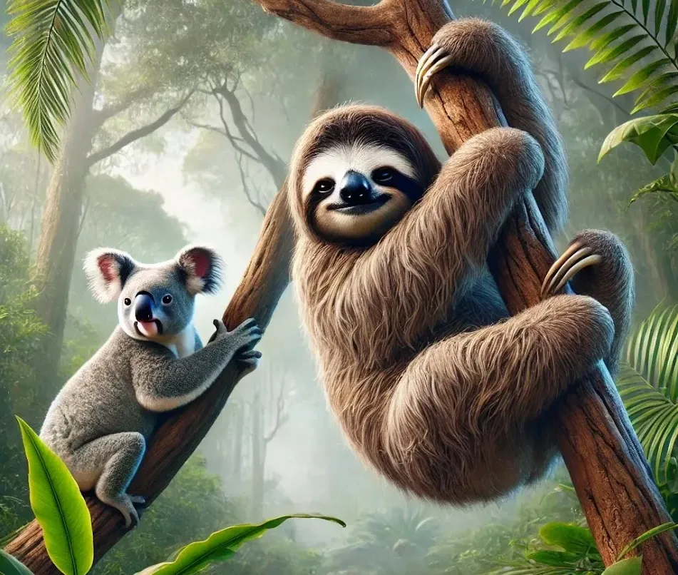 Sloth Koala Tree