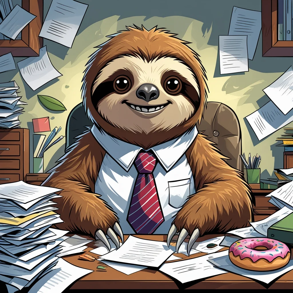 Sloth Office Desk