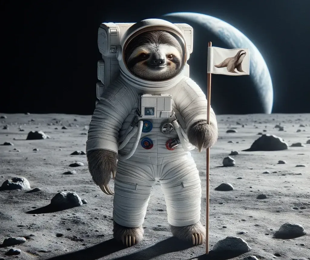 Sloth On Moon 1