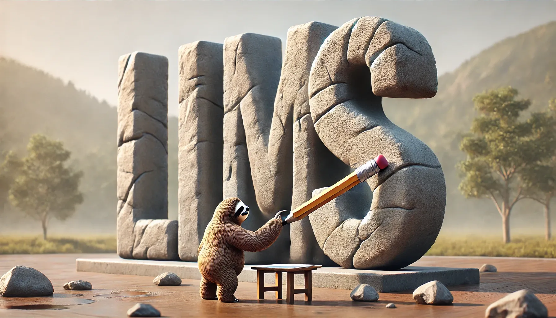 Sloth Painting Llms Sign