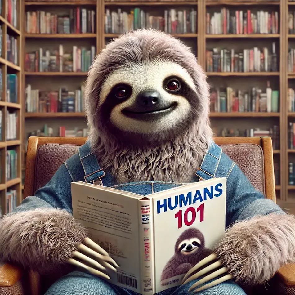 Sloth Reading Humans 101