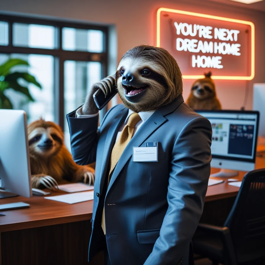 Sloth Realtor Office