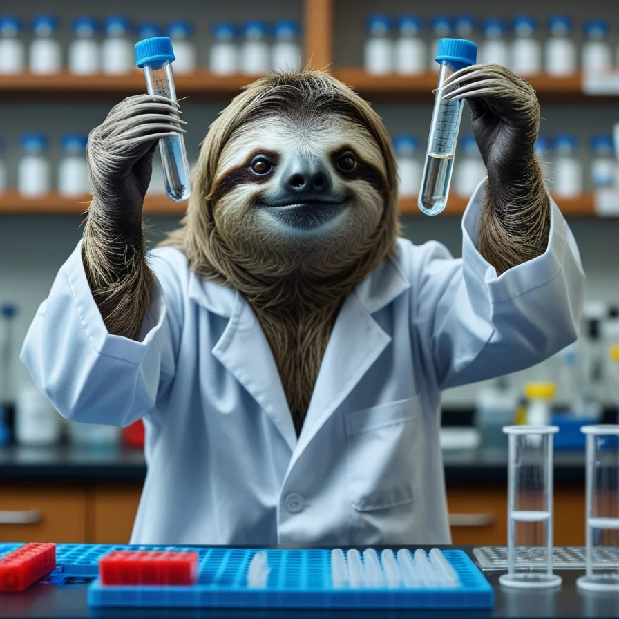 Sloth Scientist Lab Coat 1