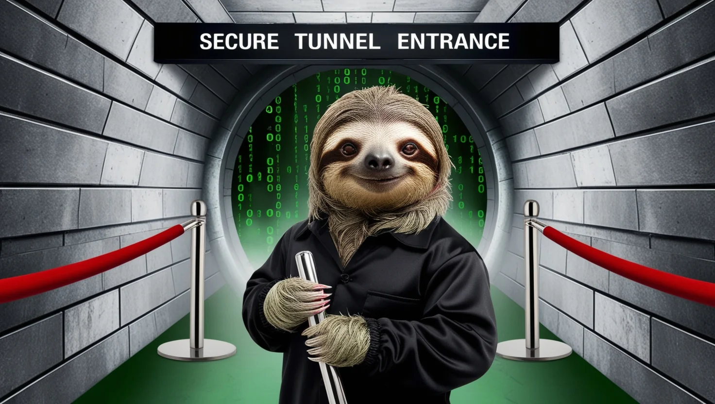 Sloth Secure Tunnel Entrance