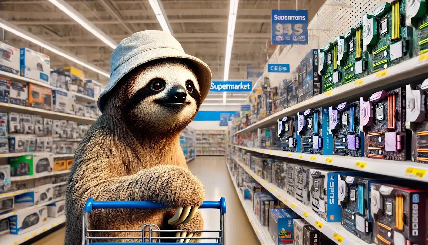 Sloth Shopping For Gpus