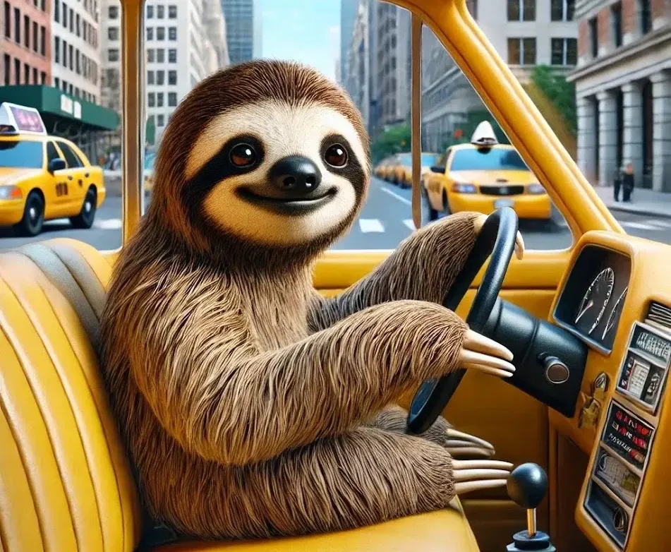 Sloth Taxi Driver 2