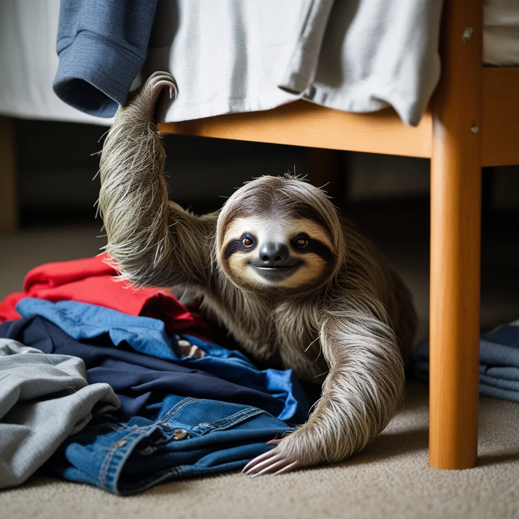 Sloth Under Bed 1