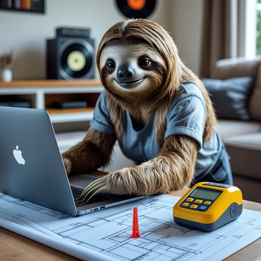 Sloth Working On Laptop 1