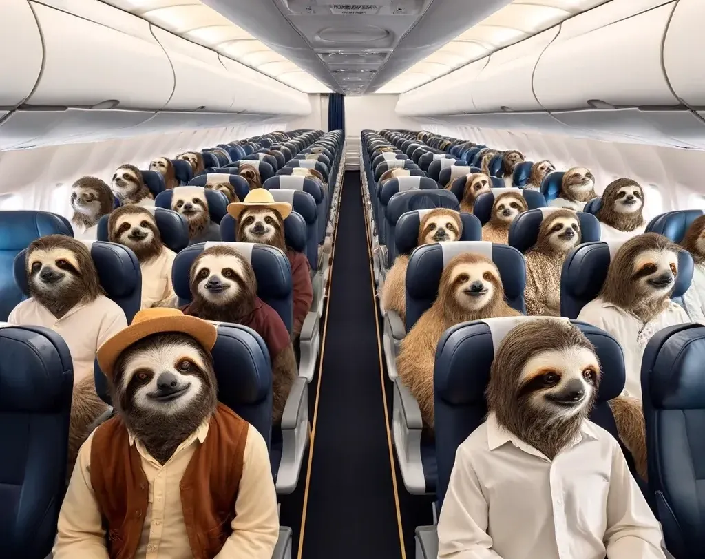 Sloths On Flight
