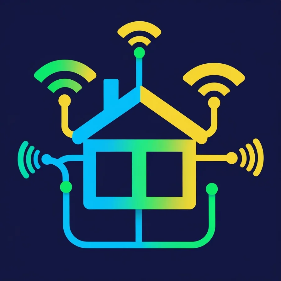 Smart Home Network Icon