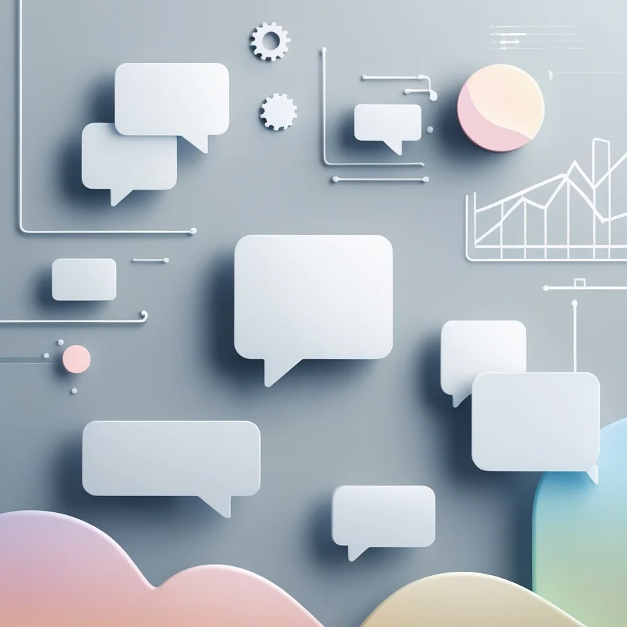 Speech Bubbles Data Background