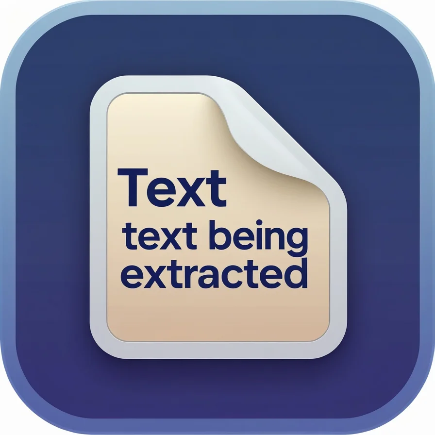 Text Extraction Icon