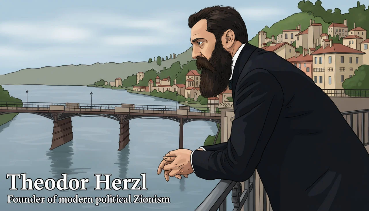 Theodor Herzl By Danielrosehill Dkqpcnb Fullview