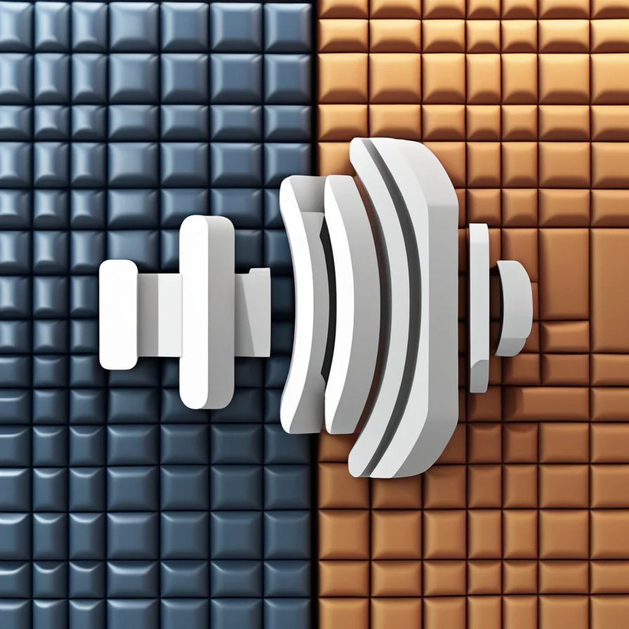 White Abstract Shapes On Dual Toned Background